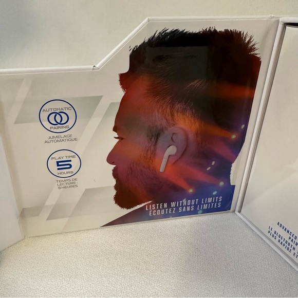 Tzumi Sound Mates Wireless Bluetooth 5.0 Earbuds White - Picture 5 of 6